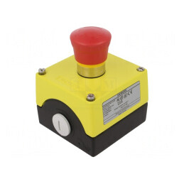 Casetă de comandă buton ciupercă IP67 NC | Electronic-mag.ro | Componente Electronice