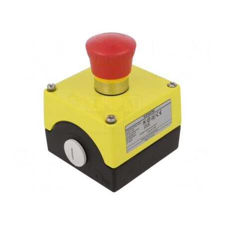 Casetă de comandă buton ciupercă IP67 NC | Electronic-mag.ro | Componente Electronice