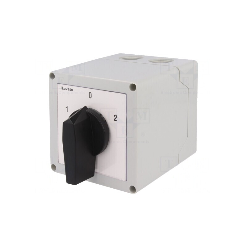 Comutator cu Came 32A 3 Pozitii 4 Poli în Carcasă | Electronic-mag.ro | Componente Electronice