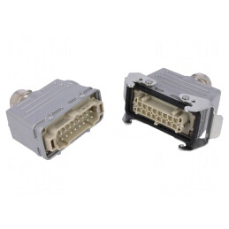 Conector HDC Tată-Mamă 16 PIN PE E16 | Electronic-mag.ro | Componente Electronice