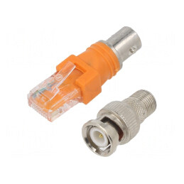 Adaptor | BNC-F,RJ45- BNC | ADAPTOR RJ45-COAX