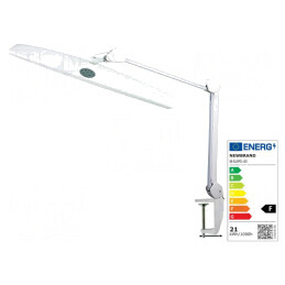 Lampă de Banc LED Albă 21W 230VAC 1100lm 6000-7000K cu Ştecher EU