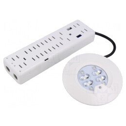 Lampă de urgență LED RoundTech IP65 albă | Electronic-mag.ro | Componente Electronice