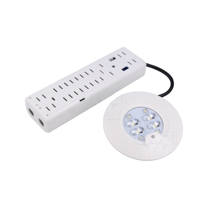 Lampă de urgență LED RoundTech IP65 albă | Electronic-mag.ro | Componente Electronice