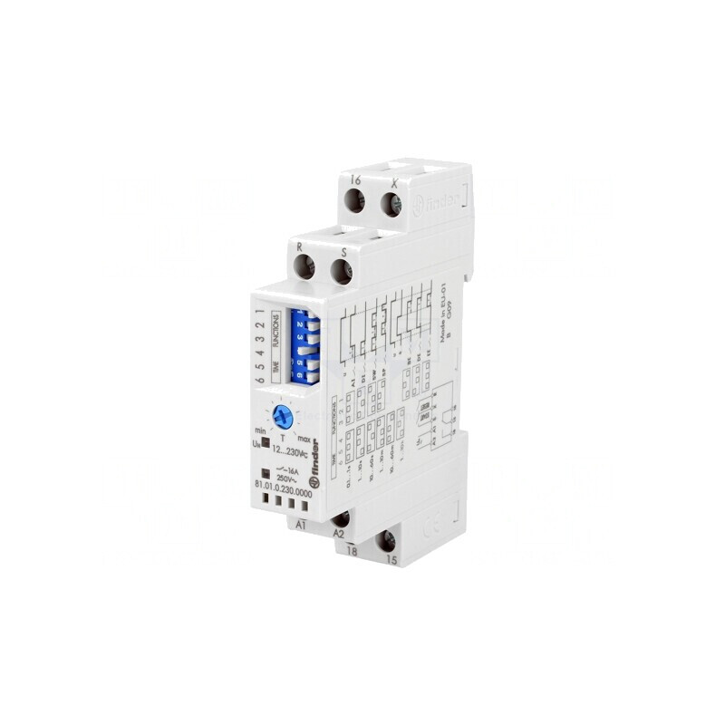Timer Programabil 0,1s-10h SPDT 250VAC 16A 12-230V | Electronic-mag.ro | Componente Electronice