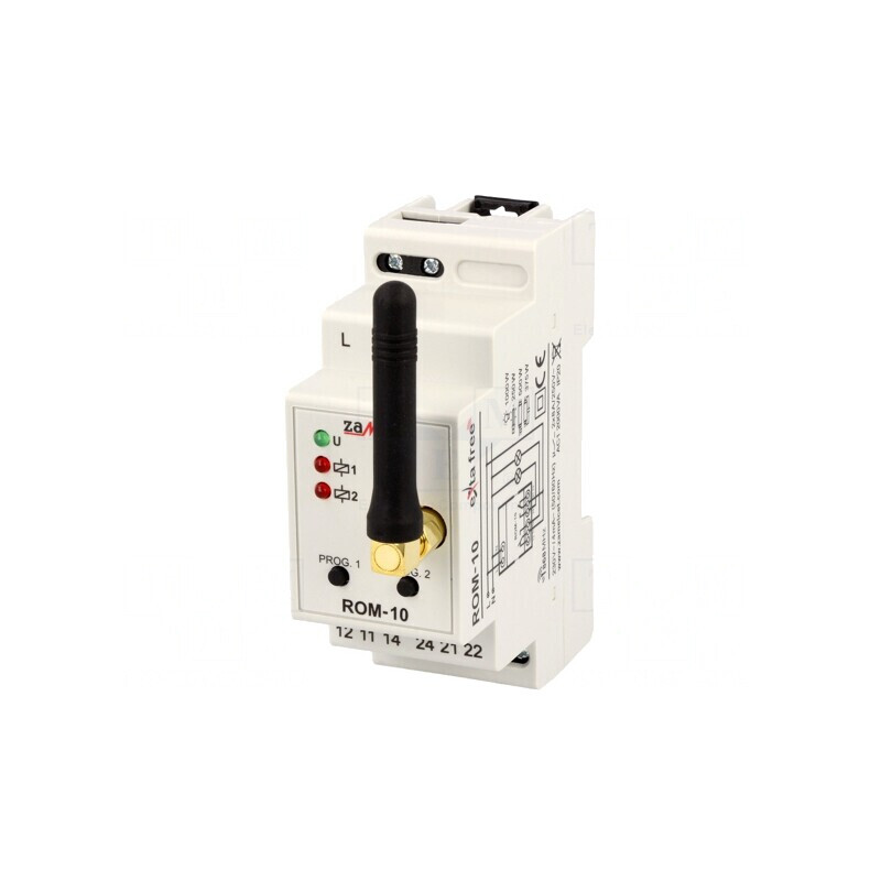 Receptor EXTA FREE pentru şină DIN 230VAC 2 canale | Electronic-mag.ro | Componente Electronice