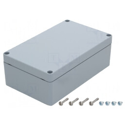 Carcasă Universală Aluminiu Gri 162x263x91mm | Electronic-mag.ro | Componente Electronice