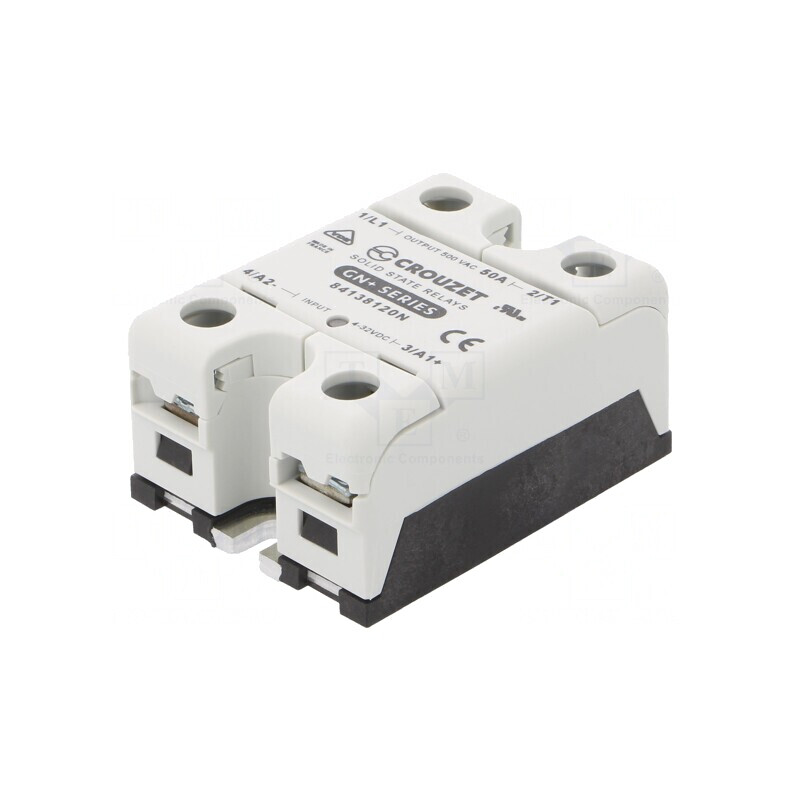 Releu Semiconductor 1-Fazat 50A 24-500VAC | Electronic-mag.ro | Componente Electronice