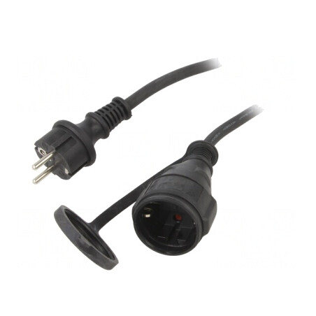 Prelungitor Alimentare 25m Negru 10A | Electronic-mag.ro | Componente Electronice