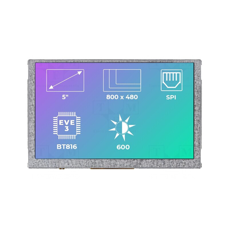 Afișaj TFT 5 inch LED 800x480 600cd/m2 | Electronic-mag.ro | Componente Electronice Afișaj TFT 5 inch LED 800x480 600cd/m2 | Electronic-mag.ro | Componente Electronice