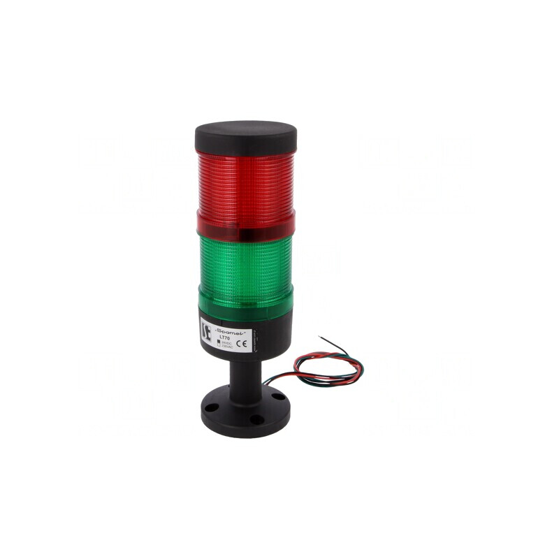 Coloană de semnalizare LED roșu/verde 24VDC | Electronic-mag.ro | Componente Electronice