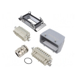 Set Conector HDC Tată-Mamă Soclu-Mufă 16 Pini | Electronic-mag.ro | Componente Electronice