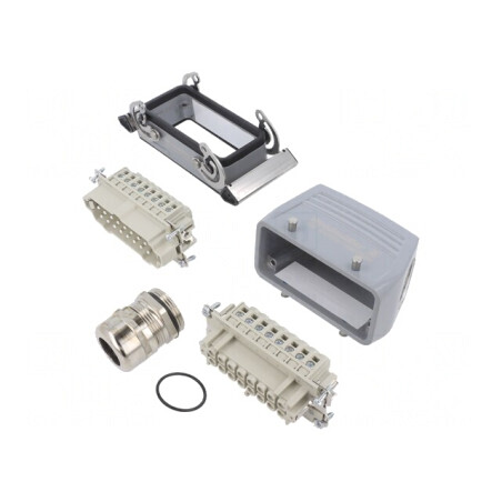 Set Conector HDC Tată-Mamă Soclu-Mufă 16 Pini | Electronic-mag.ro | Componente Electronice