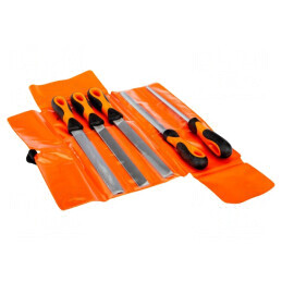Set Pile și Rașpel cu Geantă - 5 Bucăți, 200mm | Electronic-mag.ro | Componente Electronice