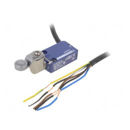 Limitator cursă manetă 34.4mm, rolă metalică Ø16mm NO NC | Electronic-mag.ro | Componente Electronice