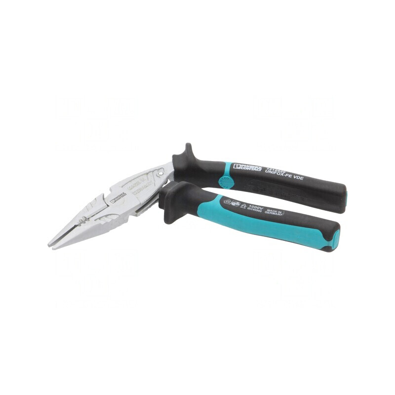 Clești curbați semirotunzi 200mm UNIFOX-PE VDE | Electronic-mag.ro | Componente Electronice