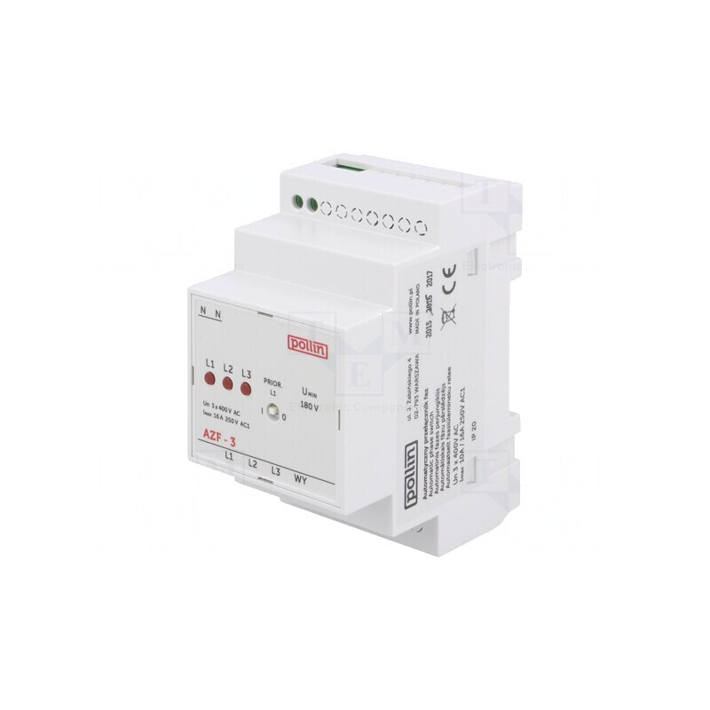 Releu Monitorizare Tensiune DIN IP20 AZF-3 | Electronic-mag.ro | Componente Electronice