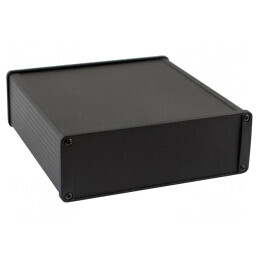 Carcasă Aluminiu Neagră IP54 165x160x55mm | Electronic-mag.ro | Componente Electronice