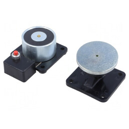 Electromagnet de Reținere 24VDC IP40 490N | Electronic-mag.ro | Componente Electronice