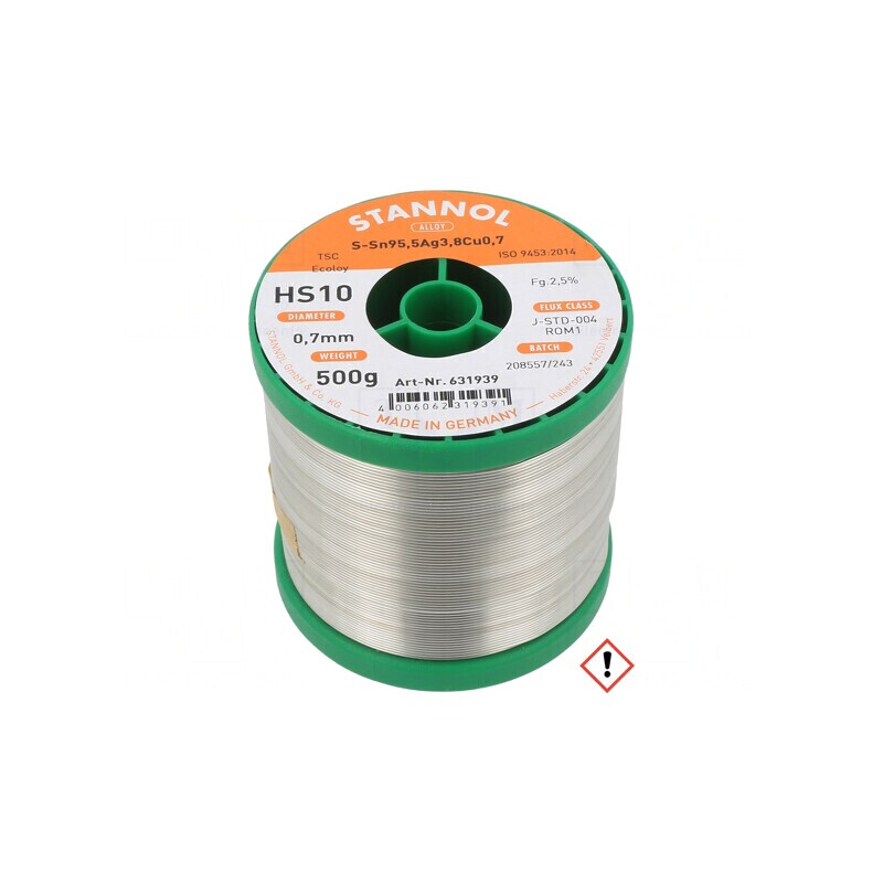 Sârmă de lipit fără plumb Sn95,5Ag3,8Cu0,7 700um 0,5kg | Electronic-mag.ro | Componente Electronice Sârmă de lipit fără plumb Sn95,5Ag3,8Cu0,7 700um 0,5kg | Electronic-mag.ro | Componente Electronice