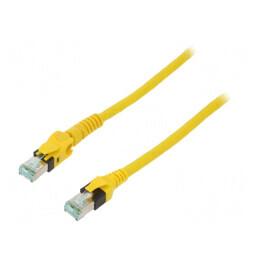 Patch cord | S/FTP | 6a | litat | Cu | PUR | galben | 10m | 27AWG | Fire: 8 | 09488547745100