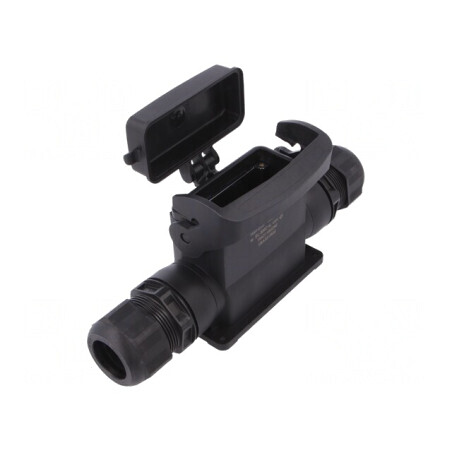 Carcasă pentru conectori HDC Han-Eco B 16B drept | Electronic-mag.ro | Componente Electronice
