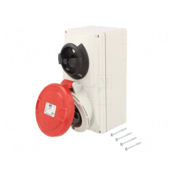 Conector Alimentare AC Trifazat Soclu Mamă 32A 400VAC IP44 | Electronic-mag.ro | Componente Electronice