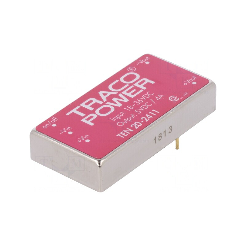 Convertor DC/DC 20W 18-36V la 5V 4A 330kHz TEN 20-2411 | Electronic-mag.ro | Componente Electronice Convertor DC/DC 20W 18-36V la 5V 4A 330kHz TEN 20-2411 | Electronic-mag.ro | Componente Electronice