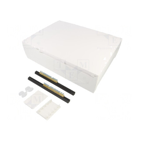 Carcasă pentru aparatură modulară albă 24 module | Electronic-mag.ro | Componente Electronice