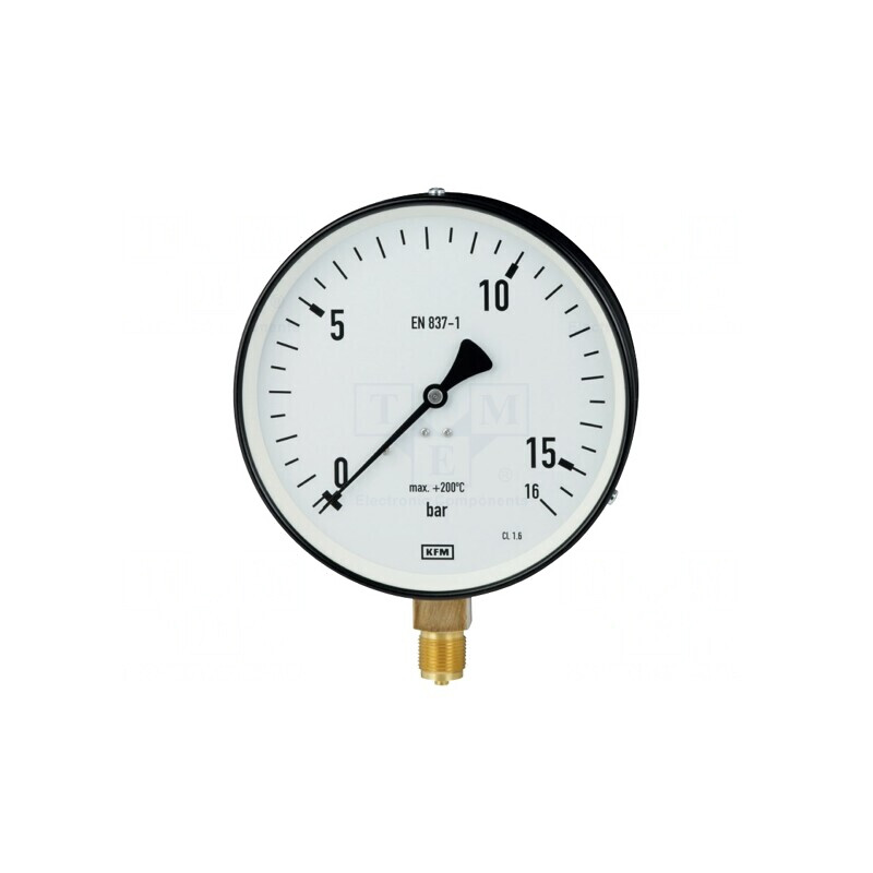 Manometru 0-25 bar 100mm 200°C IP50 | Electronic-mag.ro | Componente Electronice