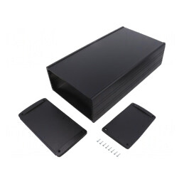 Carcasă Universală Aluminiu TEKAM 170x300x82mm | Electronic-mag.ro | Componente Electronice