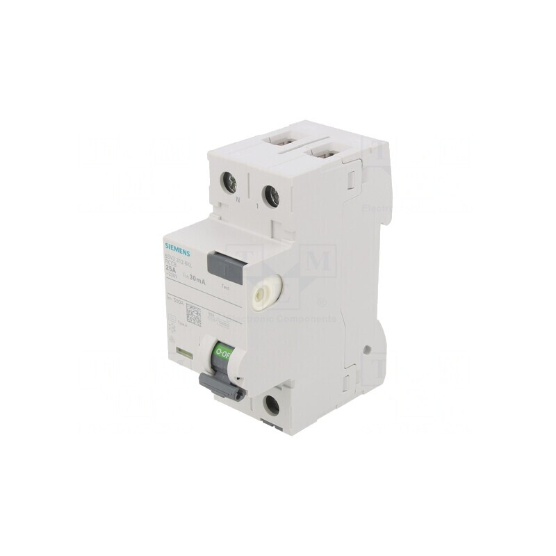 Întrerupător diferenţial 25A 30mA 1P+N IP20 | Electronic-mag.ro | Componente Electronice