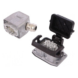 Conector HDC 500V 16A 6 PIN 6 PE | Electronic-mag.ro | Componente Electronice