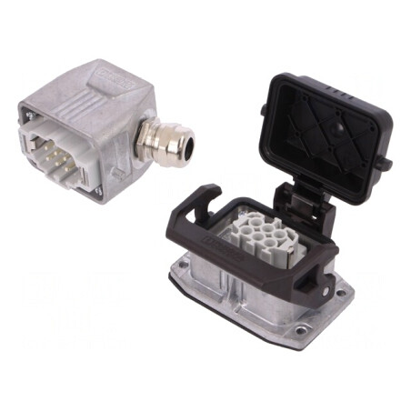 Conector HDC 500V 16A 6 PIN 6 PE | Electronic-mag.ro | Componente Electronice