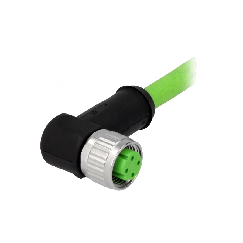 Mufă M12 4-PIN mamă cu cablu 10m Ethernet | Electronic-mag.ro | Componente Electronice