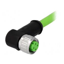 Mufă M12 4-PIN mamă cu cablu 10m Ethernet | Electronic-mag.ro | Componente Electronice