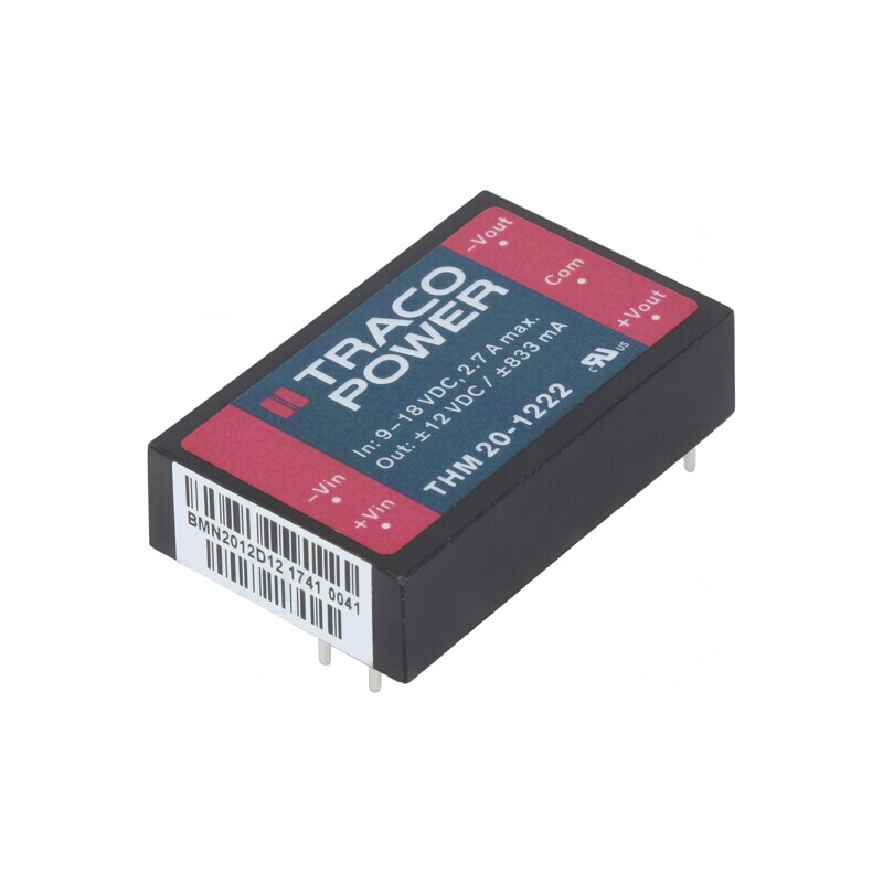 Convertor DC/DC 20W 9-18V la 12V/-12V | Electronic-mag.ro | Componente Electronice Convertor DC/DC 20W 9-18V la 12V/-12V | Electronic-mag.ro | Componente Electronice