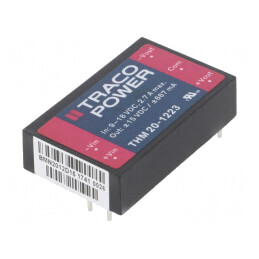 Convertor DC/DC 20W 9-18V la 15V/-15V | Electronic-mag.ro | Componente Electronice