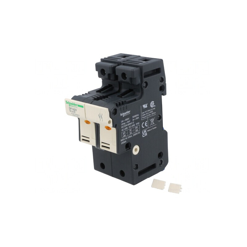 Suport Siguranță Șină DIN 2 Poli | Electronic-mag.ro | Componente Electronice