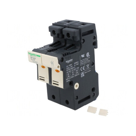 Suport Siguranță Șină DIN 2 Poli | Electronic-mag.ro | Componente Electronice