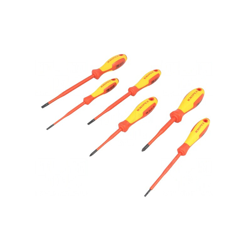 Set Șurubelnițe Izolate 1kVAC Phillips și Plată 6 Bucăți | Electronic-mag.ro | Componente Electronice