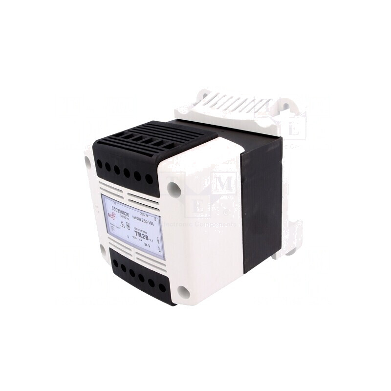 Transformator alimentare 250VA 230V AC 24V șină DIN | Electronic-mag.ro | Componente Electronice