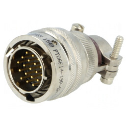 Mufă Conector Circular pe Cablu PT/451 PIN 19 Aurit | Electronic-mag.ro | Componente Electronice