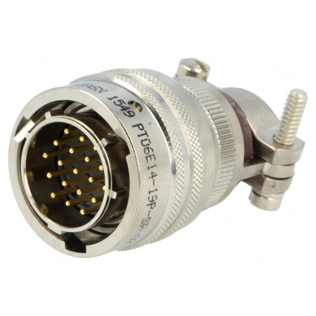 Mufă Conector Circular pe Cablu PT/451 PIN 19 Aurit | Electronic-mag.ro | Componente Electronice