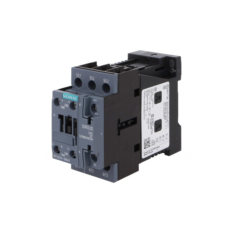 Contactor 3-polar 24VDC 12A 3RT2024-1BB40 | Electronic-mag.ro | Componente Electronice