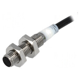 Senzor Inductiv PNP NO 0-2mm 12-24VDC M8 IP67 200mA 2M | Electronic-mag.ro | Componente Electronice