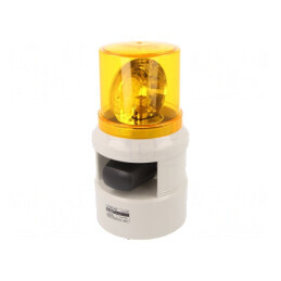 Sirenă cu Lumină Rotativă 24VDC | Electronic-mag.ro | Componente Electronice