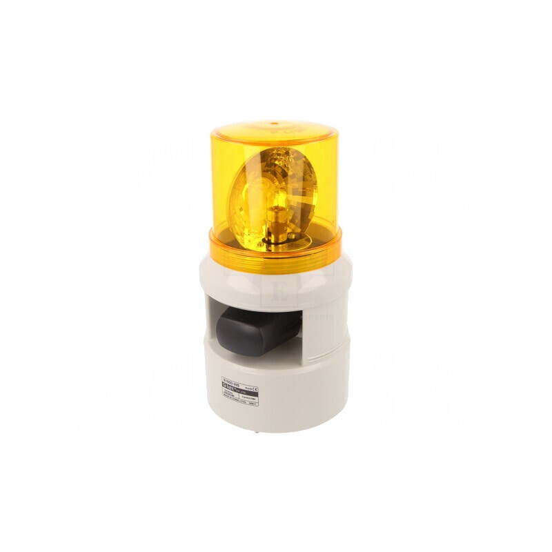 Sirenă cu Lumină Rotativă 24VDC | Electronic-mag.ro | Componente Electronice