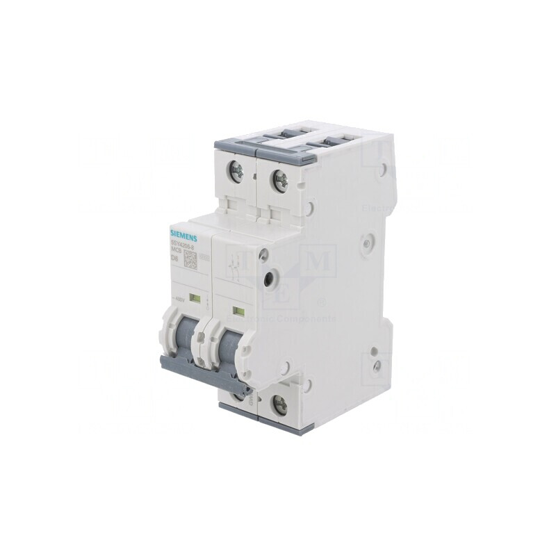 Întrerupător de Supracurent 2 P 6A 10kA 230/400V | Electronic-mag.ro | Componente Electronice