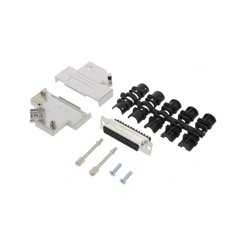 Conector D-Sub 25P Mamă 45° Terminal Şurub Cabluri | Electronic-mag.ro | Componente Electronice Conector D-Sub 25P Mamă 45° Terminal Şurub Cabluri | Electronic-mag.ro | Componente Electronice